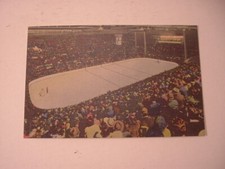 Vintage RARE 1950's  AHL Cleveland Barons Hockey Arena Linen Era Postcard