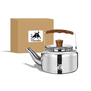 Kettle Pot Stainless Steel Camping Cold Handle Anti Rust all Fires - Picture 1 of 8