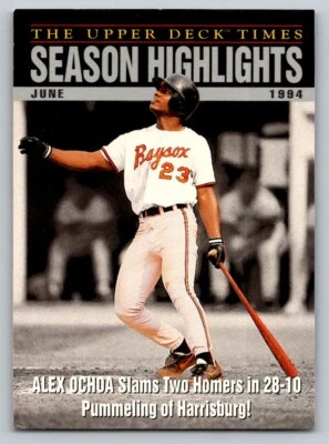 1995 Upper Deck Minor League Top Prospect - Alex Ochoa #102 - Image 1 of 2