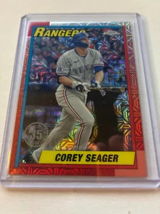 2025 Topps Series 1 - 1990 Topps Chrome Silver Pack Corey Seager #T90C-70 - Picture 1 of 1