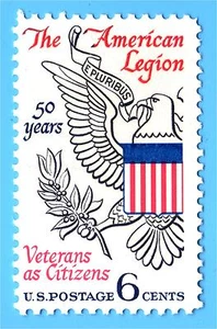 SELLO DE EE. UU. (3 sellos/lote) Scott #1369 American Legion (1969), MNH OG EN MUY BUEN ESTADO - Imagen 1 de 1
