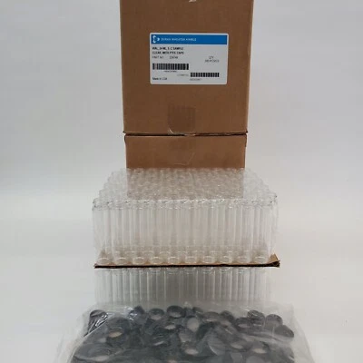 NUEVO Duran Wheaton Kimble 224748 transparente E-C frasco de muestra con tapas de PTFE 24 ml 200 piezas/CS Foto 1 de 4