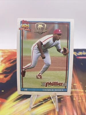 1991 Topps Desert Shield #312 Charlie Hayes - Image 1 of 4