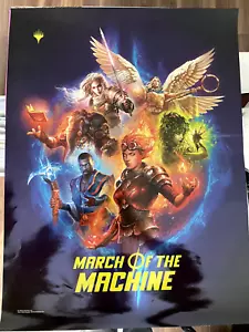 MTG Magic the Gathering - March of the Machine Promo foil poster! 18X24! - Picture 1 of 1