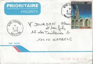 MAYOTTE - 976 - COCONI - LETTRE DU 8-3-1999 POUR LA FRANCE METROPOLITAINE. - Picture 1 of 1