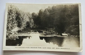 Vintage RPPC Postcard ~ Nottawasaga River Woodside Park ~ Glen Cross Ontario - Picture 1 of 2
