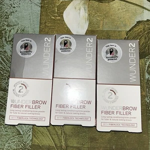 Wunderbrow Wunder 2 Fiber Filler Brow Powder Auburn 3 Pc - Picture 1 of 4