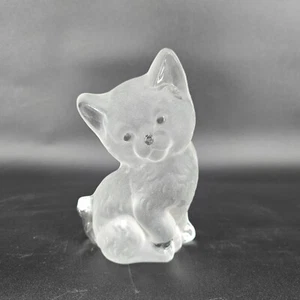 Figura de gato vikingo de vidrio esmerilado con pegatina original hecha a mano en EE. UU. - Imagen 1 de 10