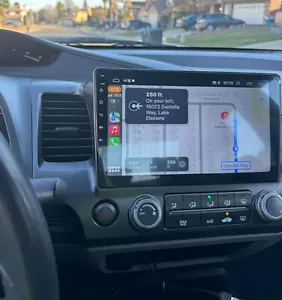 Radio estéreo GPS WiFi RDS para Honda Civic 2006-2011 Apple CarPlay Android 12 - Imagen 1 de 18