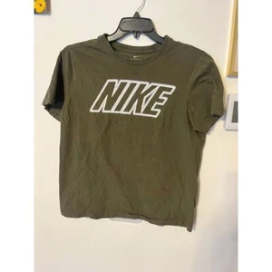 Nike The Nike Tee Shirt In Size Medium Green Short Sleeve Mens Cotton - Picture 1 of 6