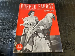 DECEMBER 1937 Northwestern University PURPLE PARROT college magazine SANTA - Picture 1 of 1