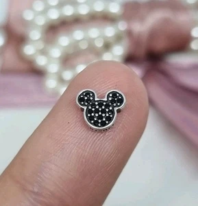 Genuine Pandora Sparkling Mickey Icon Petite Floating Locket Charm  💕 R43c - Picture 1 of 5