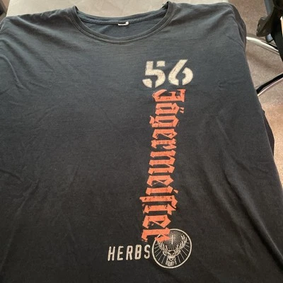 Camiseta Retro Jäegermeister Negra Manga Corta Sin Etiqueta Foto 1 de 4