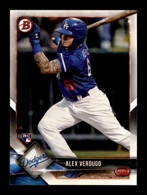 2018 Bowman #72 Alex Verdugo RC Los Angeles Dodgers - Image 1 of 2