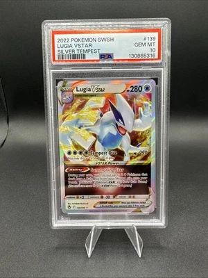 Lugia VSTAR 139/195 Swsh12: Sword & Shield Silver Tempest Holo PSA 10 - Image 1 of 2