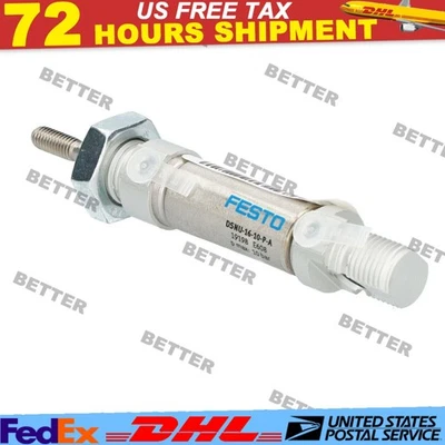 US FREE TAX New FESTO DSNU-16-10-P-A 19198 Pneumatic Cylinder Control Valve - Image 1 of 4