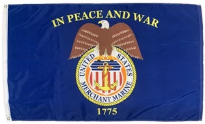 Merchant Marine 3x5 Flag - Picture 1 of 1