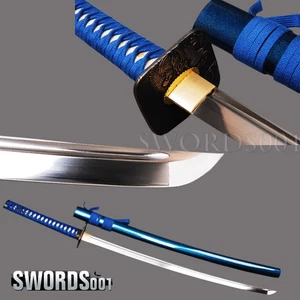 Espada Katana Samurai Japonesa Hoja de Acero al Carbono Listo para Batalla Cuadrada Afilada Tsuba - Imagen 1 de 12