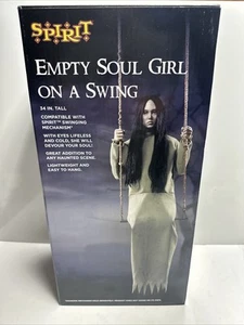 Spirit Halloween "Empty Soul Girl On A Swing" Haunted House Prop Decoration - Picture 1 of 4
