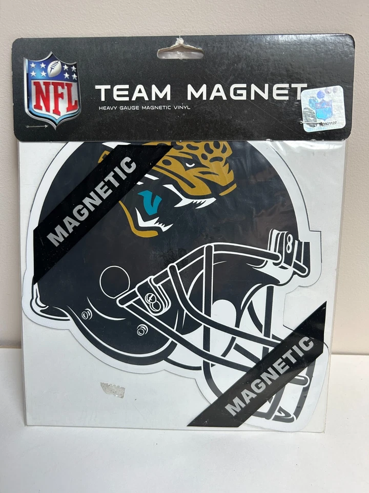 Casco Jacksonville Jaguars Team Logo 8 pulgadas imán de coche vinilo magnético pesado nuevo de Lote Antiguo Foto 1 de 1