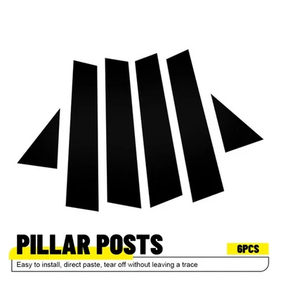 6 piezas para Volkswagen Passat 2011-2019 negro brillante poste de pilar puerta decoración EE. UU. Foto 1 de 4