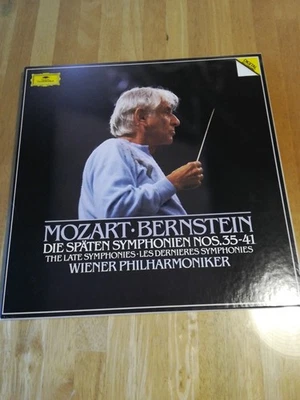 BERNSTEIN DIGITAL MOZART 3LPs LATE SYMPHONIES NOS. 35-41 DG R215258 Germany NM Foto 1 de 3