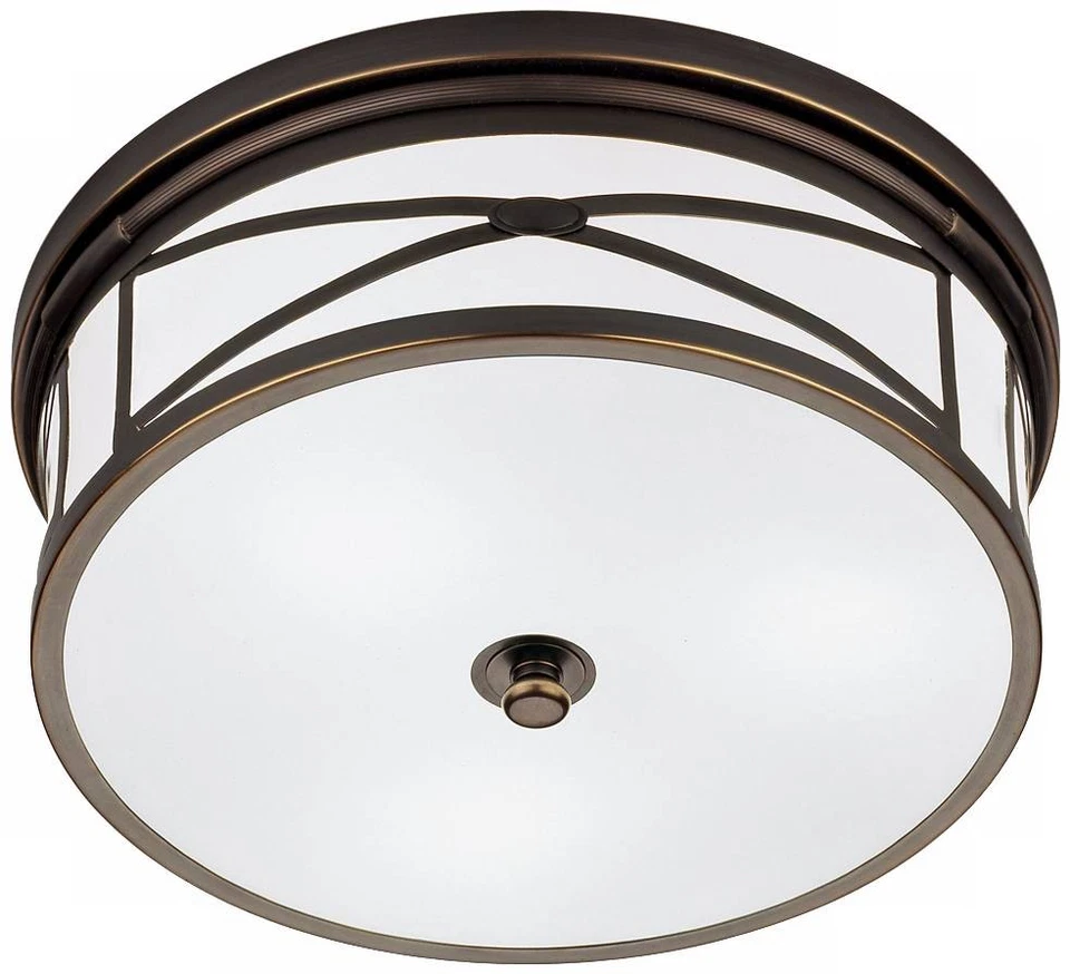 Lámpara de techo Robert Abbey Chase 15" de ancho bronce montaje empotrado Foto 1 de 1