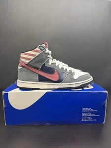 Nike SB Dunk High X Born in the USA EU 45 US 11 UK 10 Blanco/Azul - Imagen 1 de 7