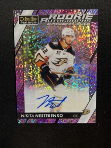 23-24 UD O-Pee-Chee Platinum Violet Pixels RC Auto R-NN Nikita Nesterenko /99 - Bild 1 von 2
