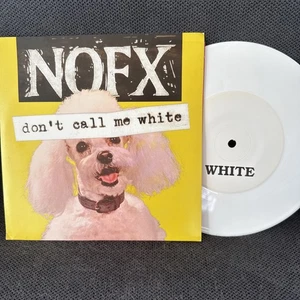 Rare 7" White Vinyl NOFX 'Don't Call Me White' Fat Wreck Chords 1994 NM Tested - Picture 1 of 3