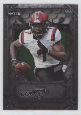 2021 MATTE Weekend Warriors White - Green /40 Jaycee Horn Rookie RC Shield - Image 1 of 2