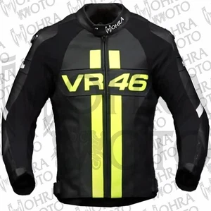 VR46 Chaqueta de moto de cuero de vaca de 1,3 mm Chaqueta de moto unisex - Picture 1 of 6