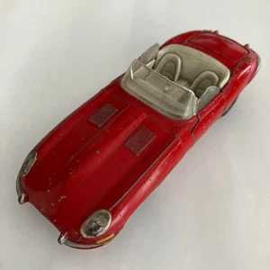 Tekno Denmark Jaguar E-Type White with Red Interior Diecast Model Car - Picture 1 of 12