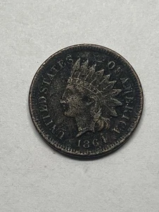 1864 Indian Head Cent, Penny - Picture 1 of 2