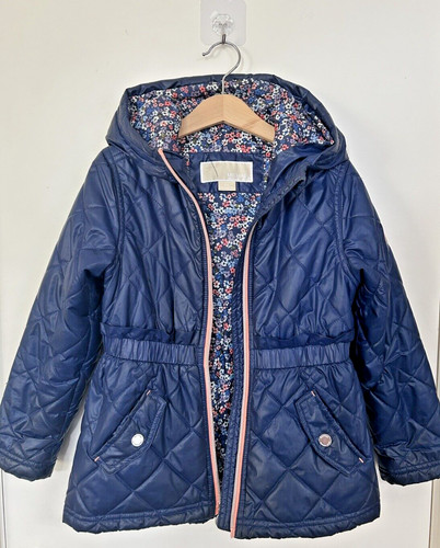 Cappotto trapuntato bambina Michael Kors blu taglia 5 6 anni