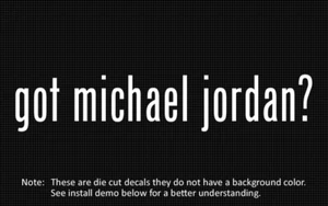 (2x) got michael jordan? Sticker Die Cut Decal vinyl - Picture 1 of 1