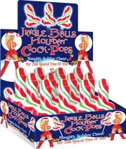 HOTT Products Jingle Balls Holiday Cock Pops 12 Pieces Display, New - Picture 1 of 5
