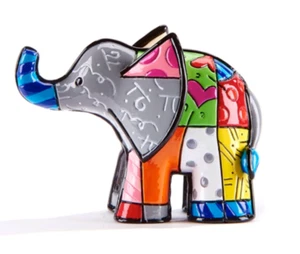 Romero Britto Mini Figurine: Elephant 334446 NEW - Picture 1 of 5