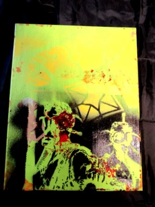 Musk Yai ÚNICO GRAFFITI ARTEBSTRACTO PINTURA PINTADA A MANO 2025 11X14 - Imagen 1 de 4