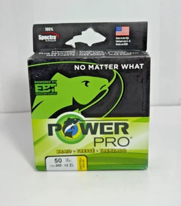 Power Pro 50lb 300yd Braid HI-VIS Yellow Fishing Line - Picture 1 of 3