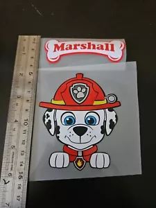 vinyl stickers Marshall from paw patrol for water bottles and cups - Picture 1 of 2
