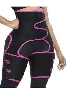 Women Thigh Trimmer Body Shaper Butt Lifter Belt High Waist Sauna Trainer S/M - Picture 1 of 6