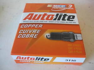 FOUR(4) Autolite 3116 18mm Spark Plug BOX/SET 7/8 Hex 1/2 Reach fits IH Tractor