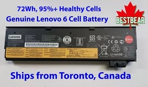 6-Cell 72Wh Genuine Lenovo 61++ Battery ThinkPad T470 T480 T570 T580 P51s P52s - Picture 1 of 1