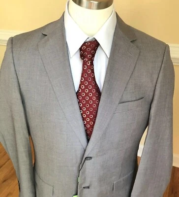 NUEVO Salvatore Exte Florence Hombres Talla: 40L Gris 2 Botones Abrigo Deportivo Blazer Chaqueta Foto 1 de 4