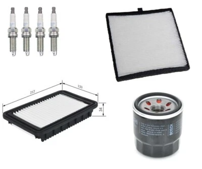 Service Kit Fits Kia Picanto TA 1.0 1.2  Air Oil Pollen Filter NGK Spark Plugs - Image 1 of 4