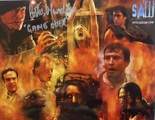 Costas Mandylor Saw Collage autographed photo signed 8x10 Hoffman/GAME OVER