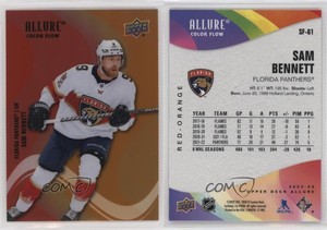2022-23 Upper Deck Allure Color Flow Red Orange Sam Bennett #SF-61