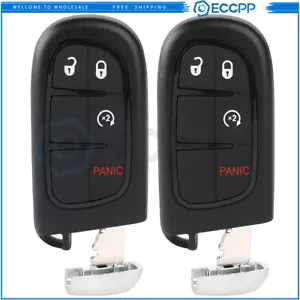 2 For Jeep Cherokee 2016 2017 2018-2020 Remote Keyless Entry System 4 Buttons - Picture 1 of 9