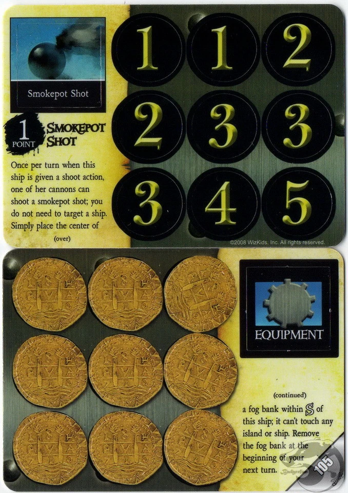 Wizkids Pirates Pocketmodel - Smokepot Shot (equipment) F&S 105 U - Image 1 of 1